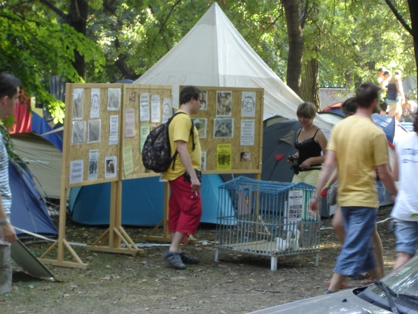 Állatvédõk is kampányoltak a Sziget 2009 fesztiválon